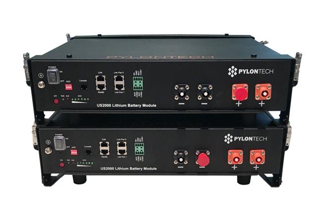 Pylontech 4,8kWh 48V with brackets and cable package to connect to the inverter