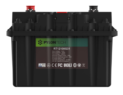 Pylontech lithium battery 12V 100Ah bluetooth, CAN, RS485  RT12100G31
